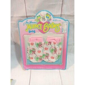 Jim Henson’s Muppet Babies Socks ~ 1985 ~ Toys R Us~ Style 909 Vintage
